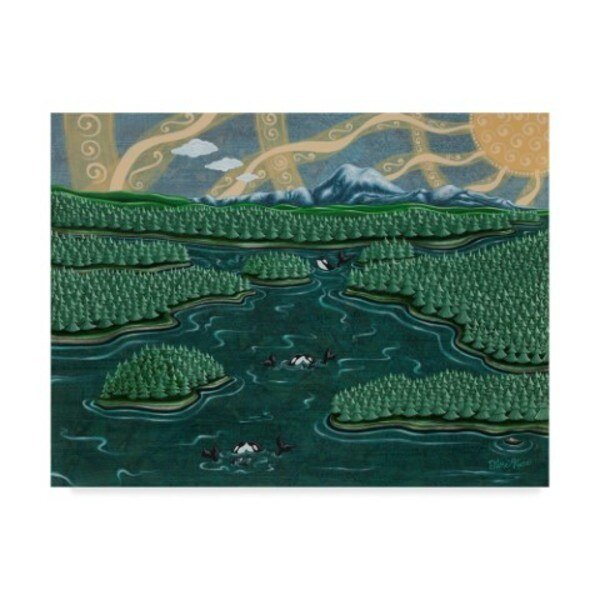 Jake Hose 'San Juan Islands' Canvas Art, 14x19, Trademark Fine Art, Mfr#: ALI29736-C1419GG